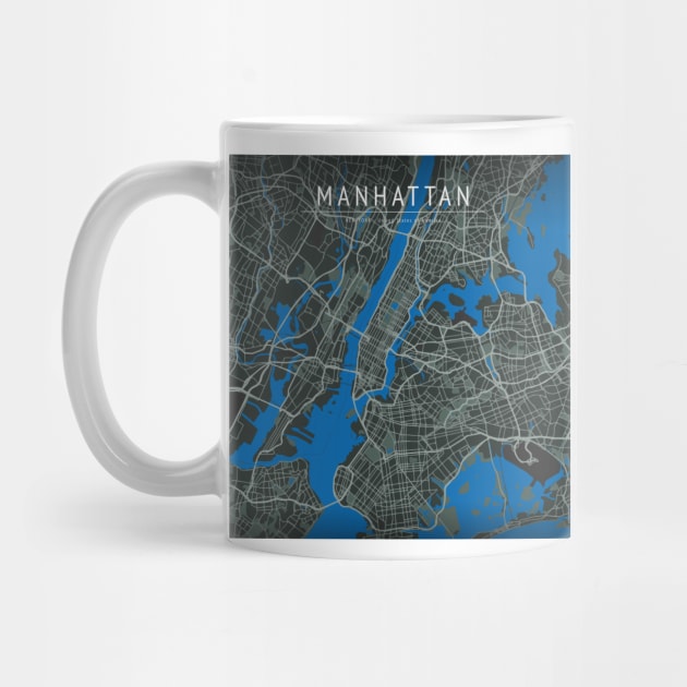 manhattan map by boy cartograph